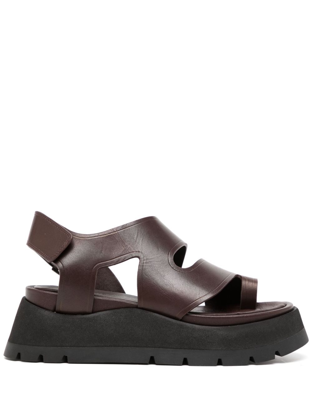 3.1 Phillip Lim Kate 凸凹鞋底凉鞋 - 褐色