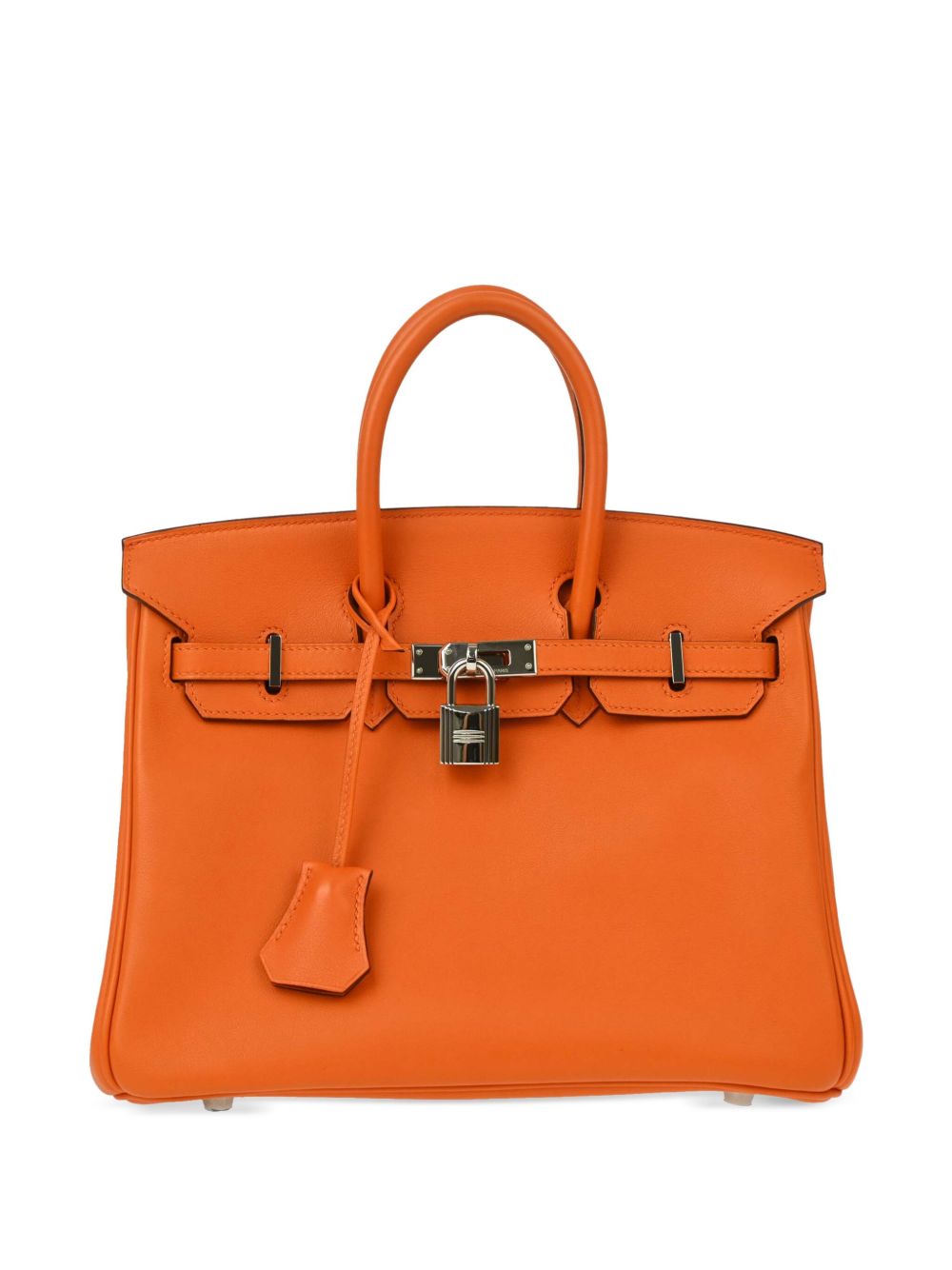 Hermès Pre-Owned Birkin 25 手提包（2008年典藏款） - 橘色
