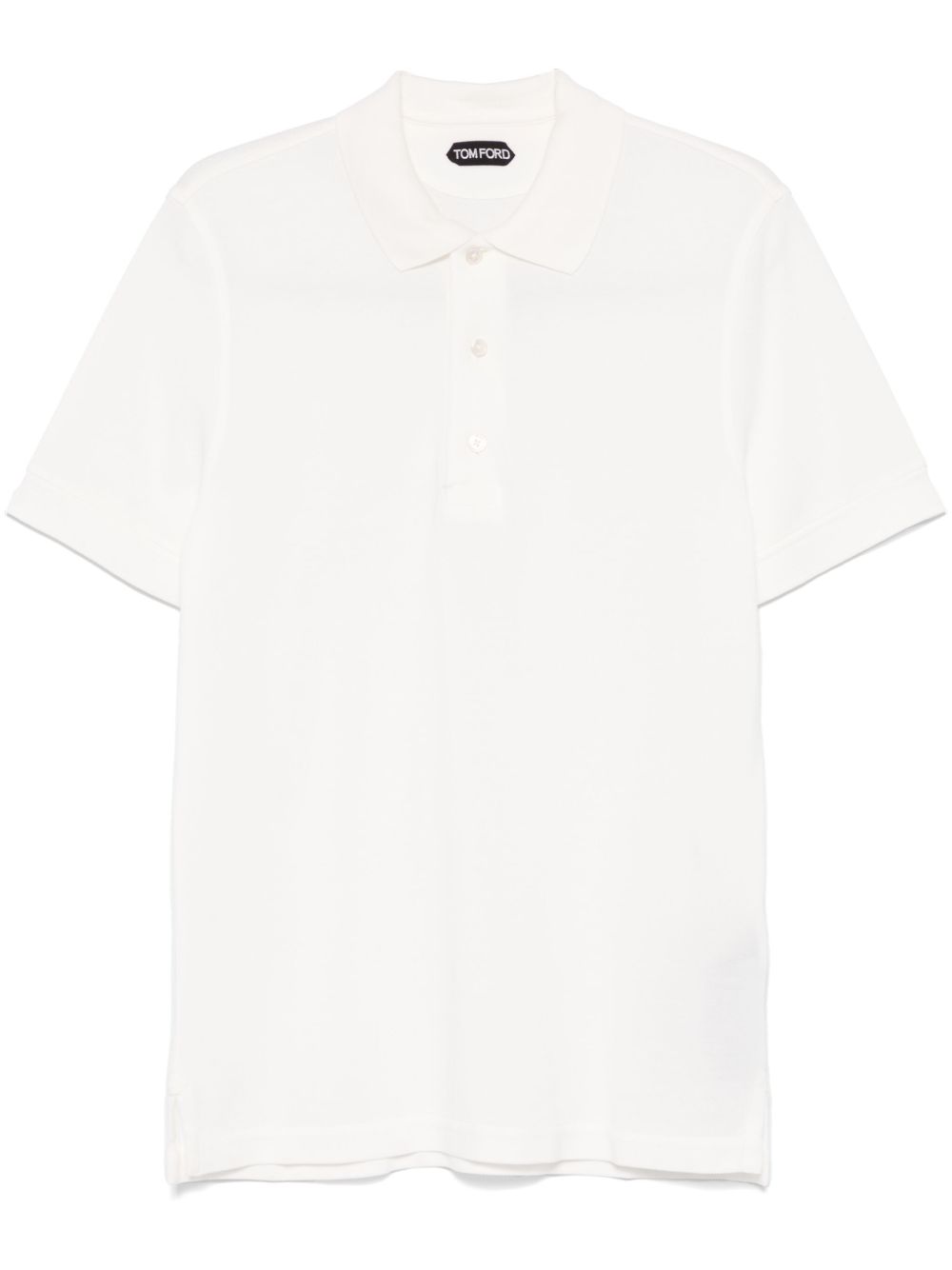 TOM FORD 珠地布polo衫 - 白色