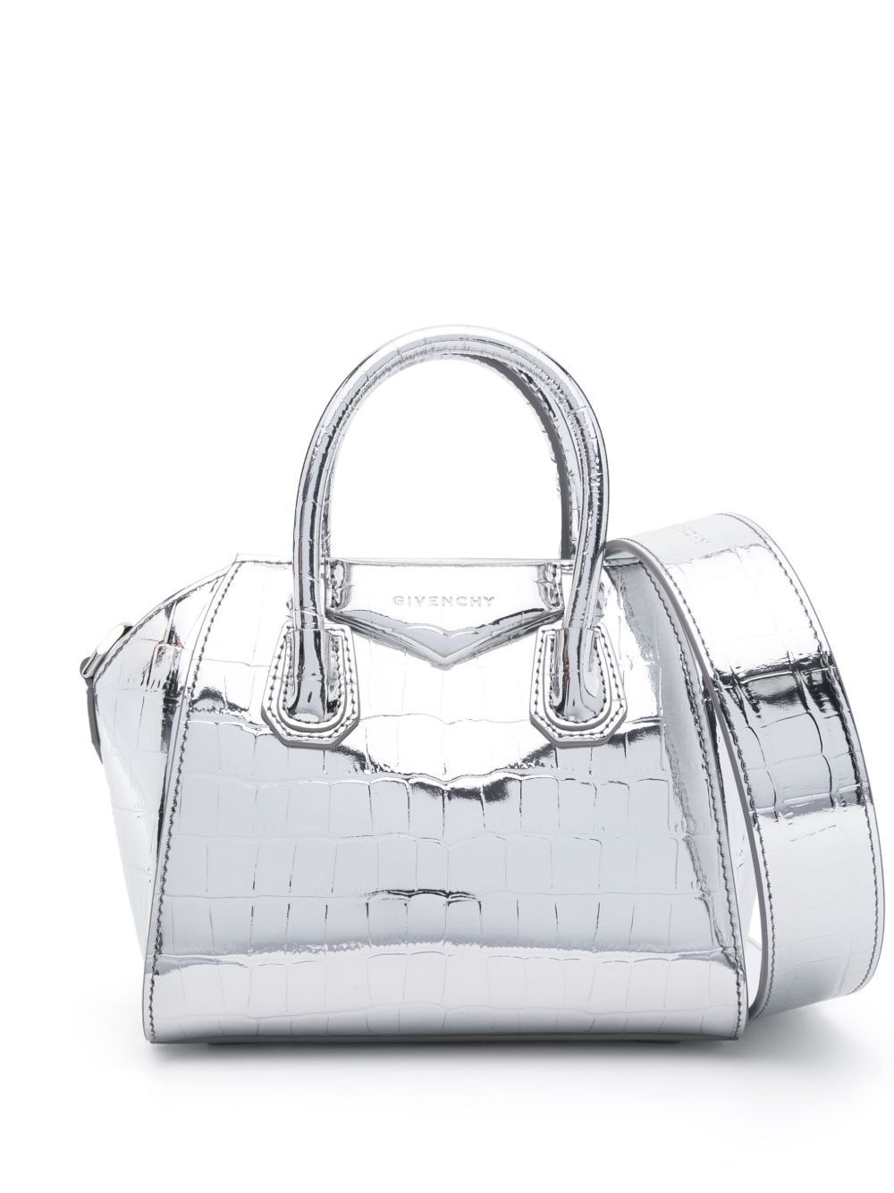 Givenchy Antigona 手提包 - 银色