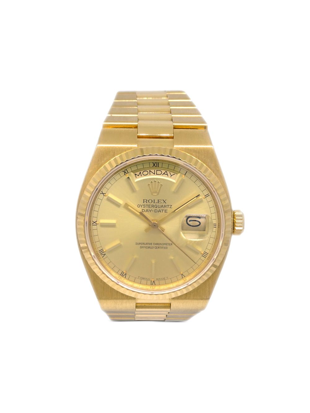 Rolex Oysterquartz Day-Date 36毫米腕表（1986年典藏款） - 金色