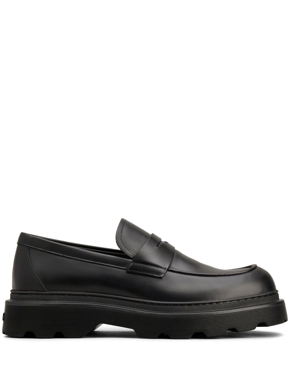 Tod's Gommino 皮质乐福鞋 - 黑色