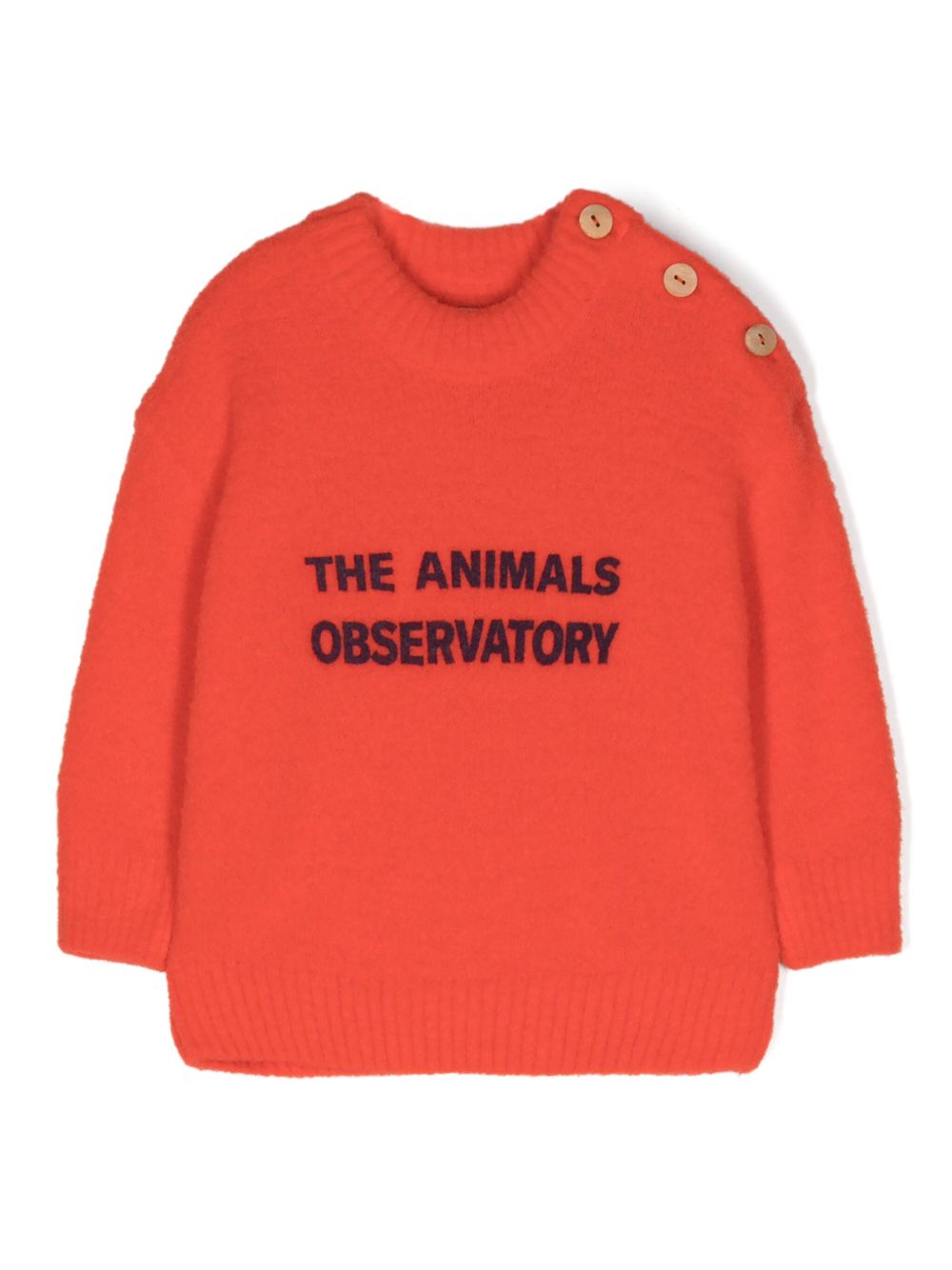 The Animals Observatory logo印花拉绒毛衣 - 橘色