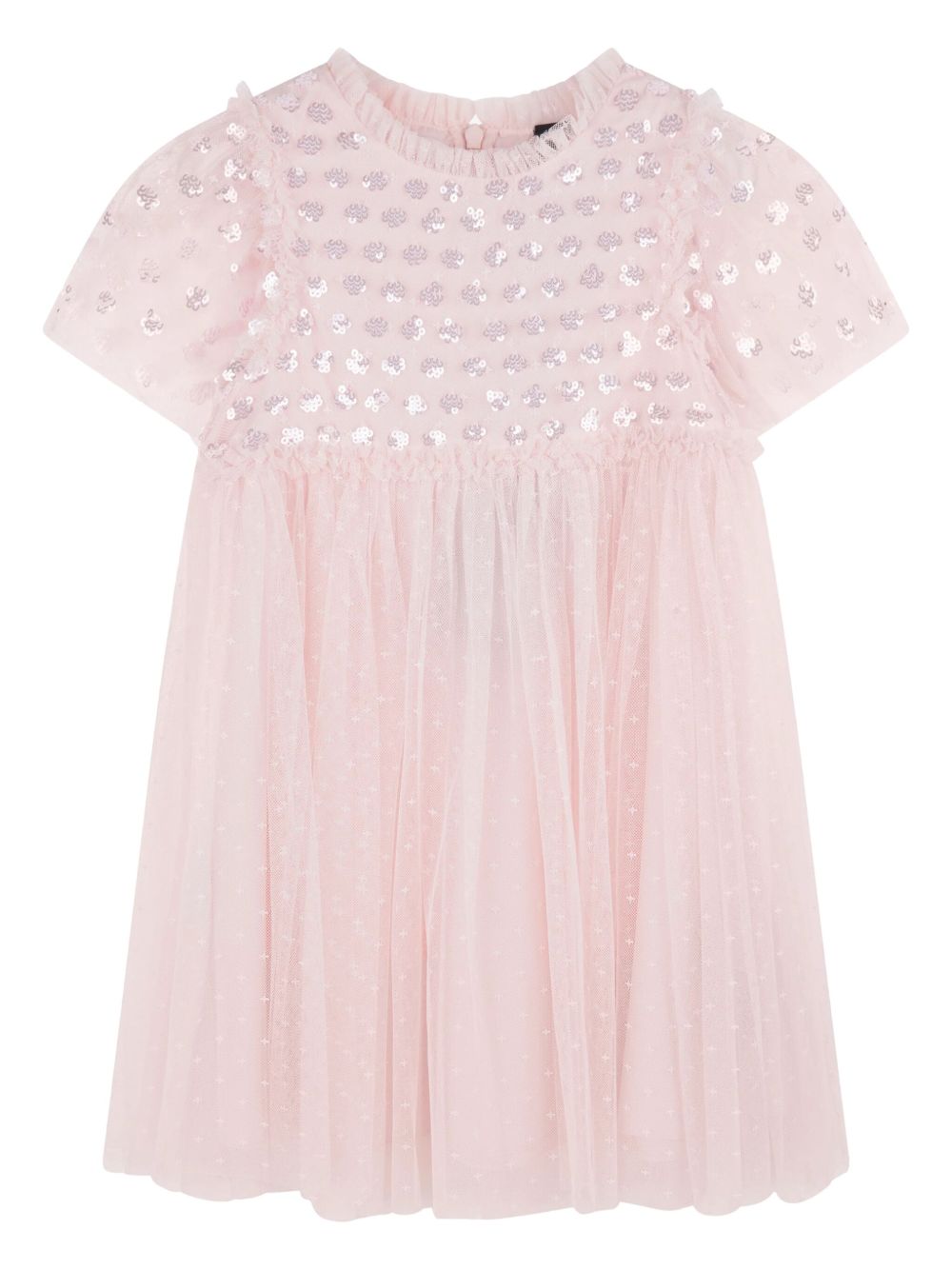 NEEDLE & THREAD KIDS Thea Bodice 亮片缀饰连衣裙 - 粉色