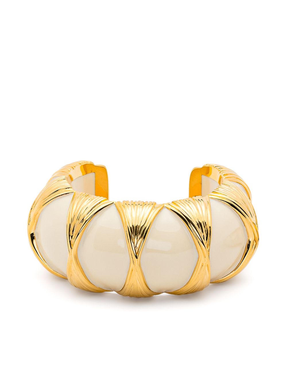 Aurelie Bidermann Rosario gold-plated cuff bracelet - 金色