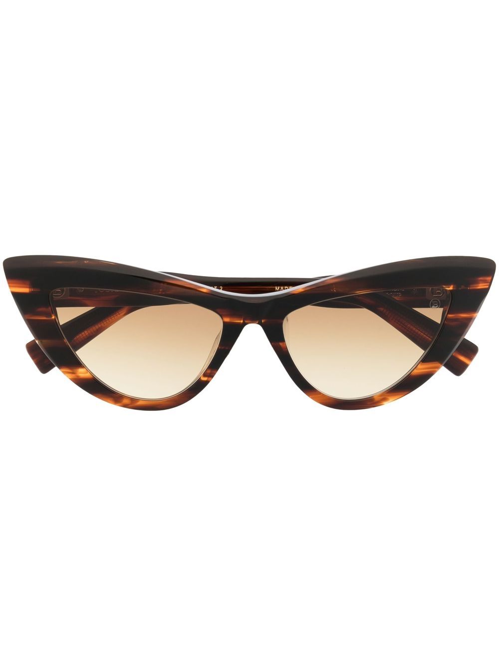Balmain Eyewear Jolie 猫眼框太阳眼镜 - 褐色