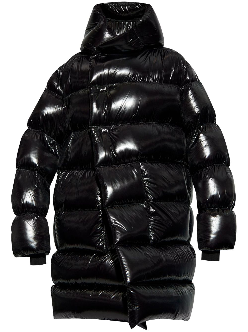 Rick Owens 连帽填充外套 - 黑色