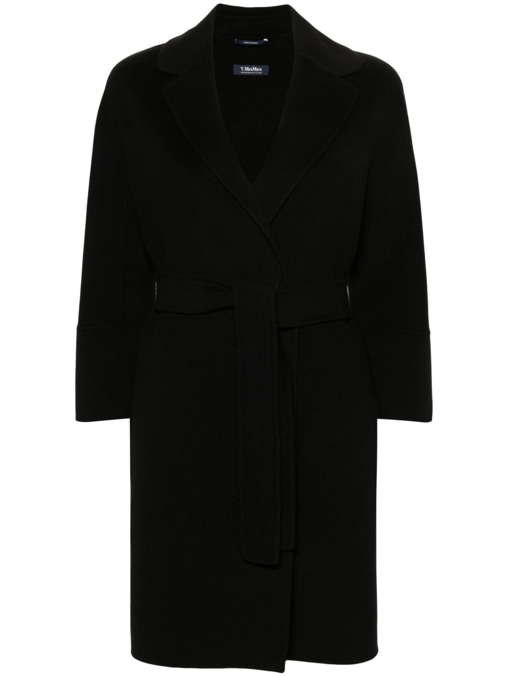 'S Max Mara Arona 束腰外套 - 黑色
