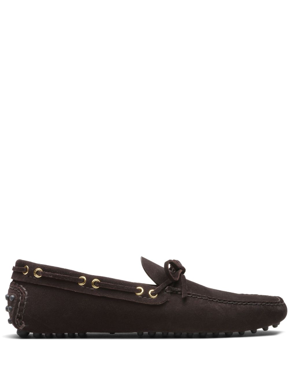 Car Shoe 绒面皮乐福鞋 - 褐色