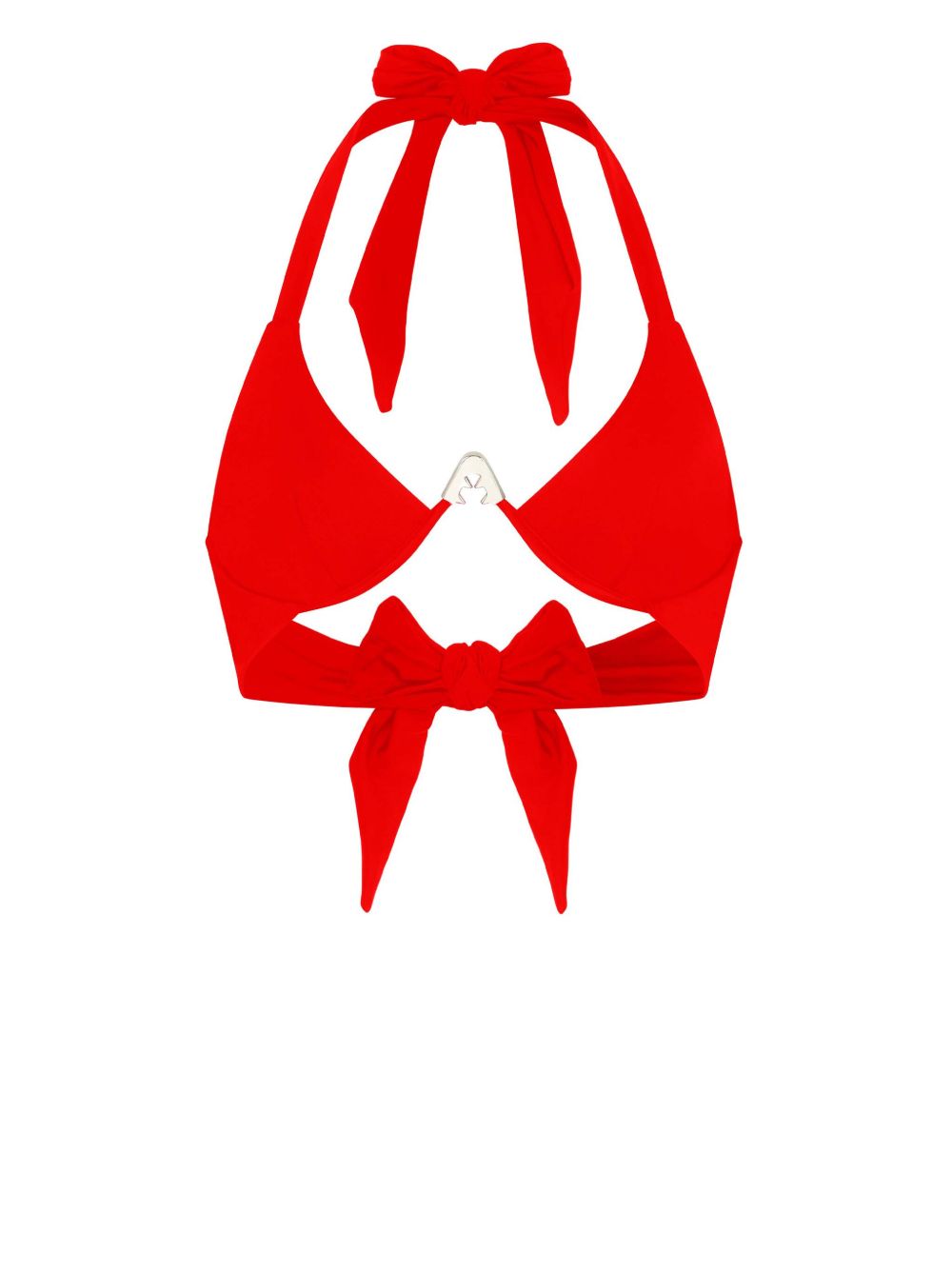 Let's Swim Shark Logo 比基尼上装 - 红色