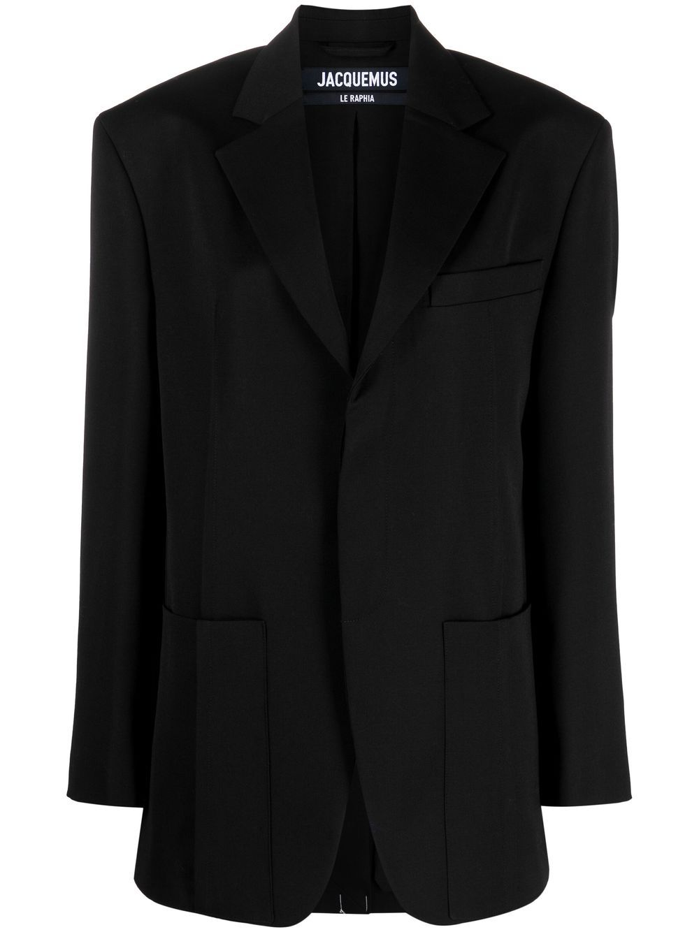 Jacquemus La Veste D'Homme 单排扣西装夹克 - 黑色