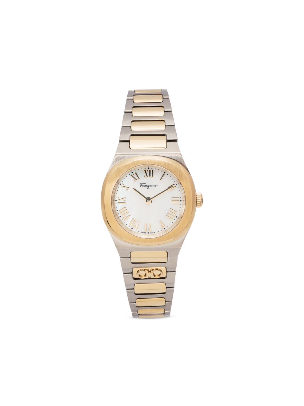 Ferragamo Elliptical 石英28毫米腕表 - 白色