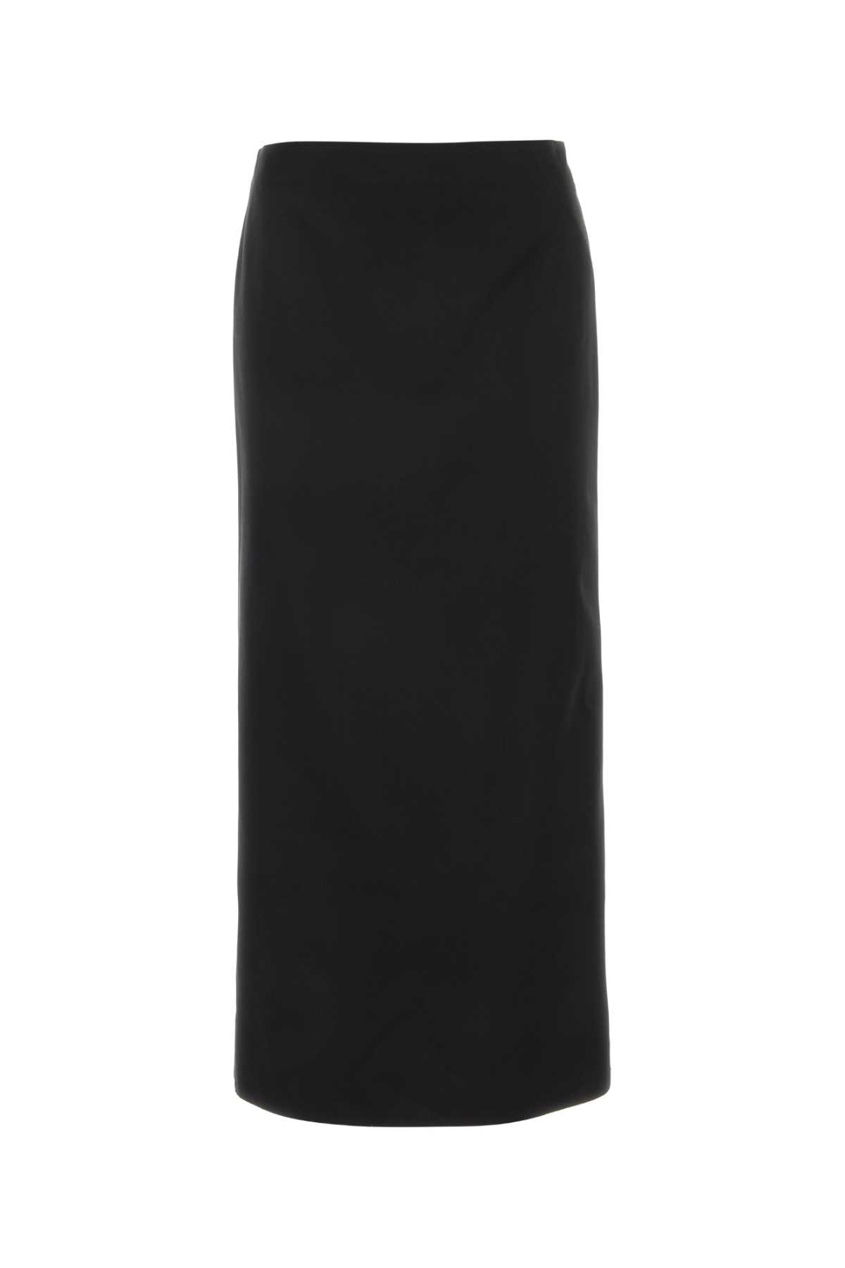 Gucci Black Satin Skirt