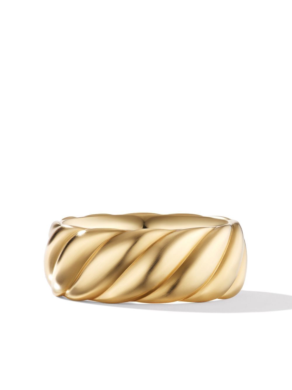 David Yurman 雕塑感缆绳造型戒指 - 黄色