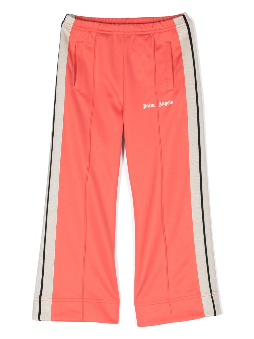 Palm Angels Kids logo印花运动裤 - 橘色