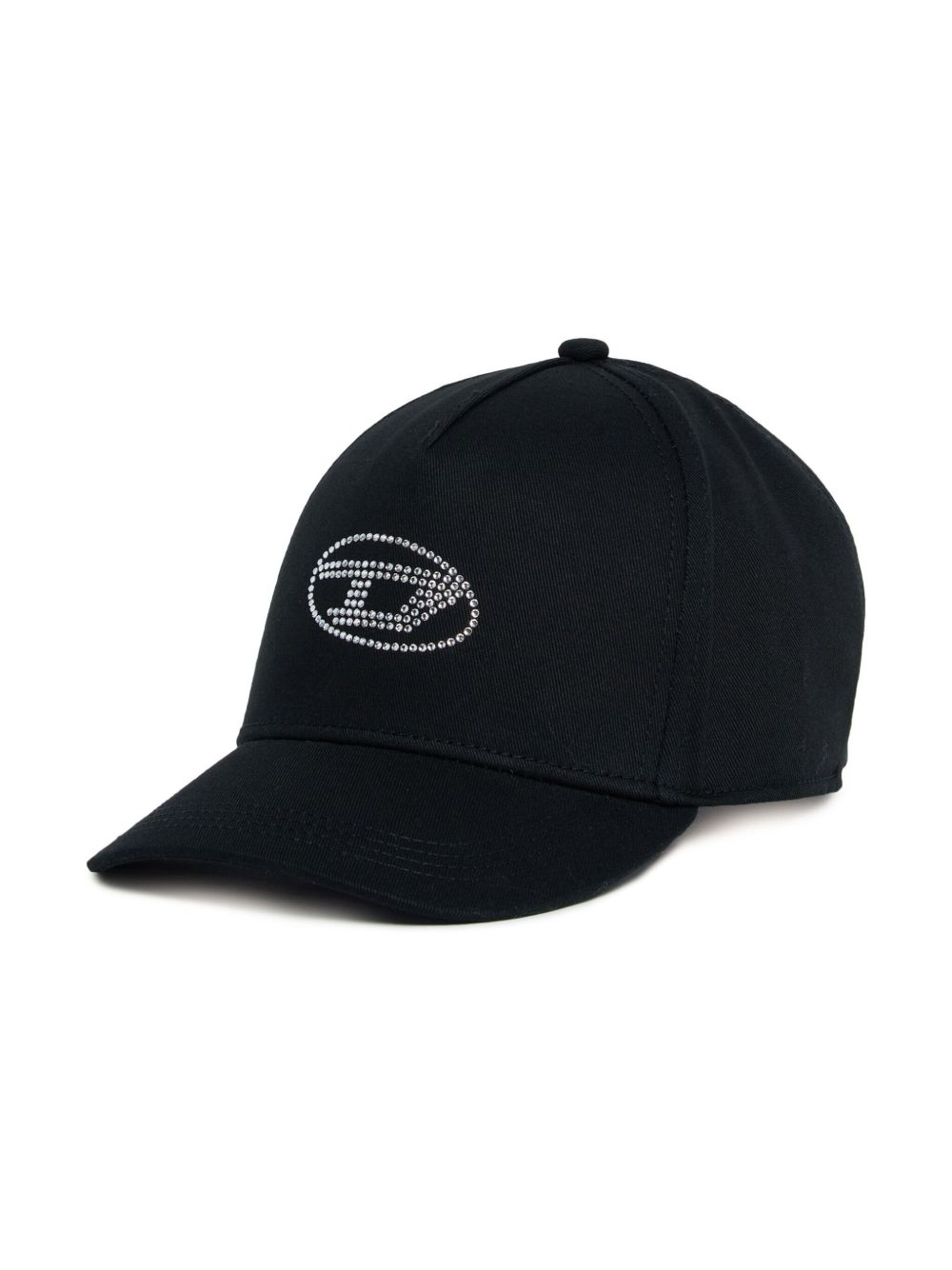 Diesel Kids logo贴花帽 - 黑色