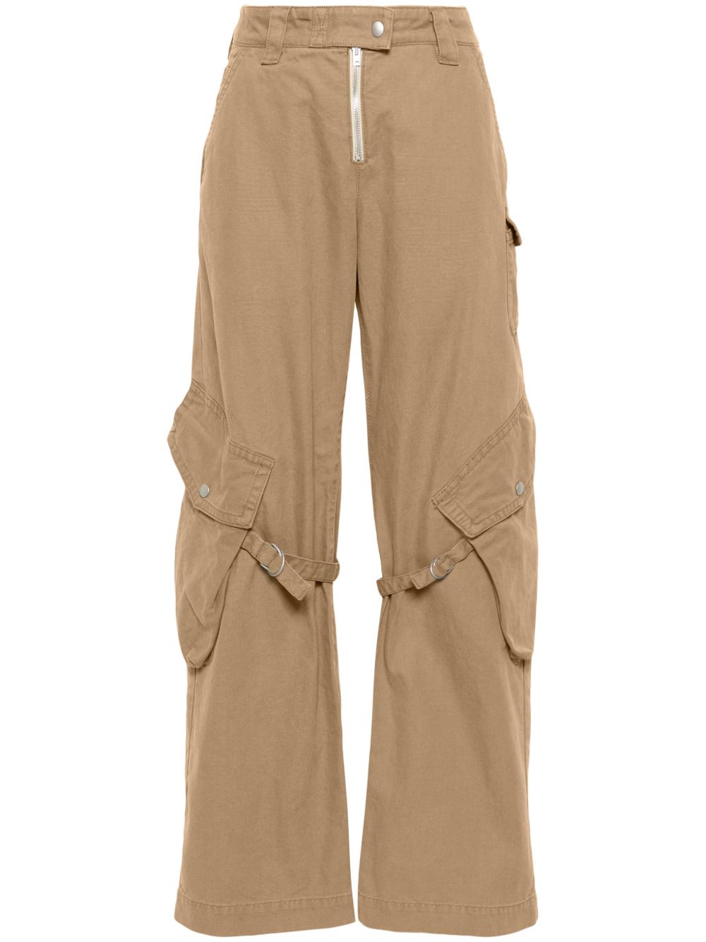 Acne Studios 直筒棉工装裤 - 褐色