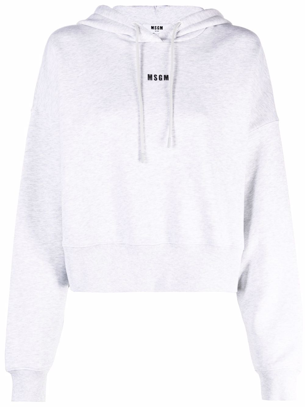 MSGM logo印花连帽衫 - 灰色