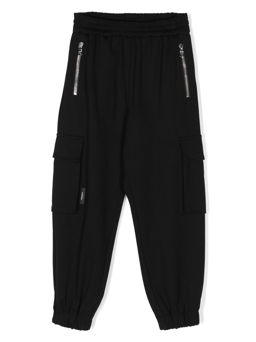 Balmain Kids 工装运动裤 - 黑色