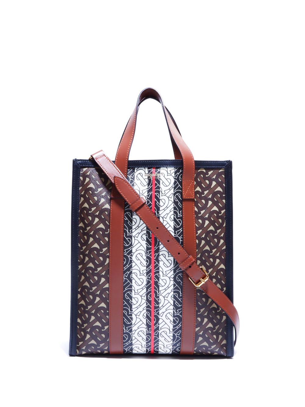 Burberry Pre-Owned TB Monogram 两用手提包 - 褐色
