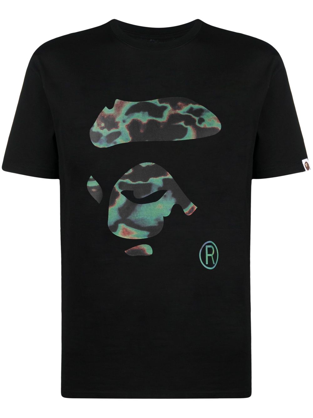 BAPE BLACK *A BATHING APE® logo印花棉T恤 - 黑色