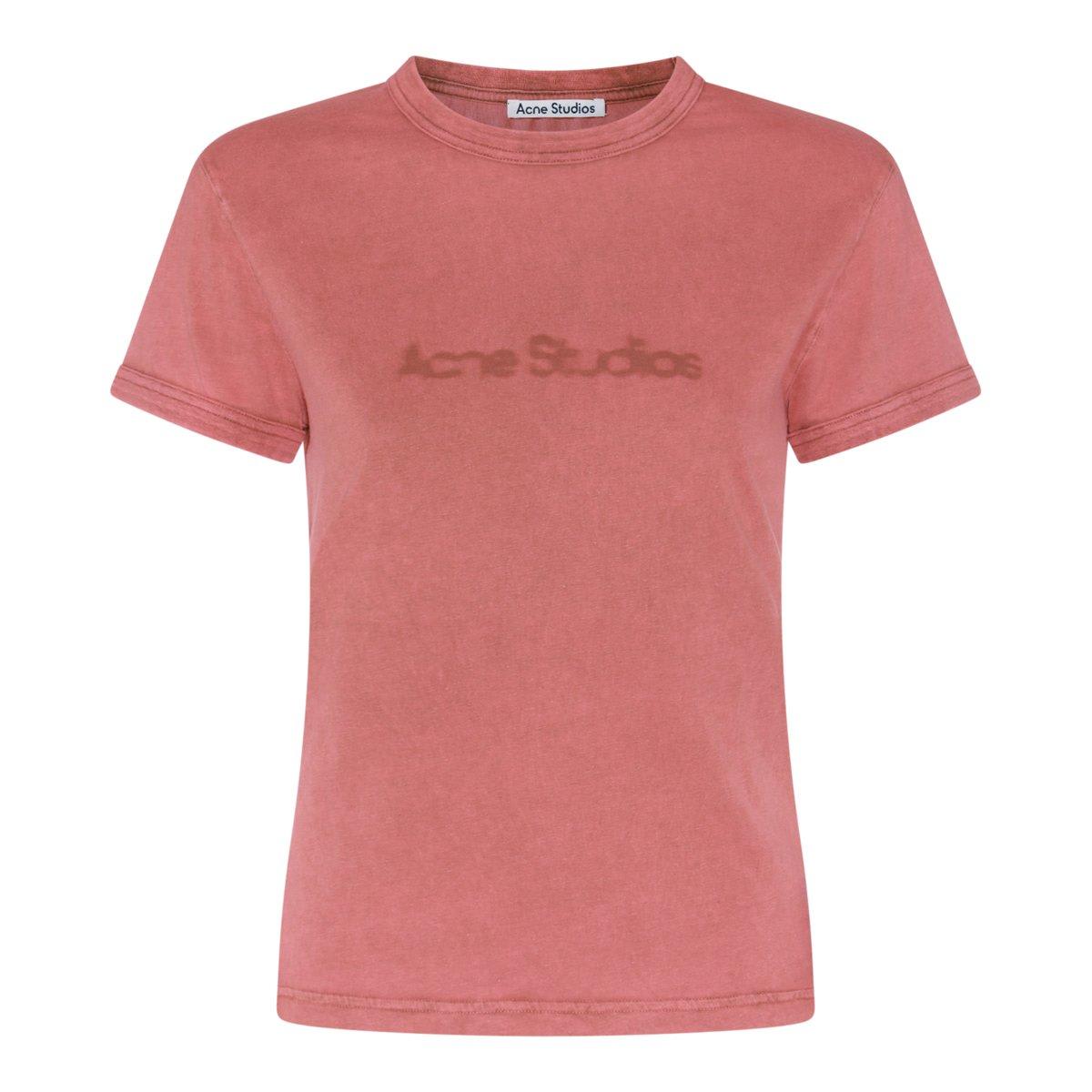 Acne Studios Logo Detailed Crewneck T-shirt