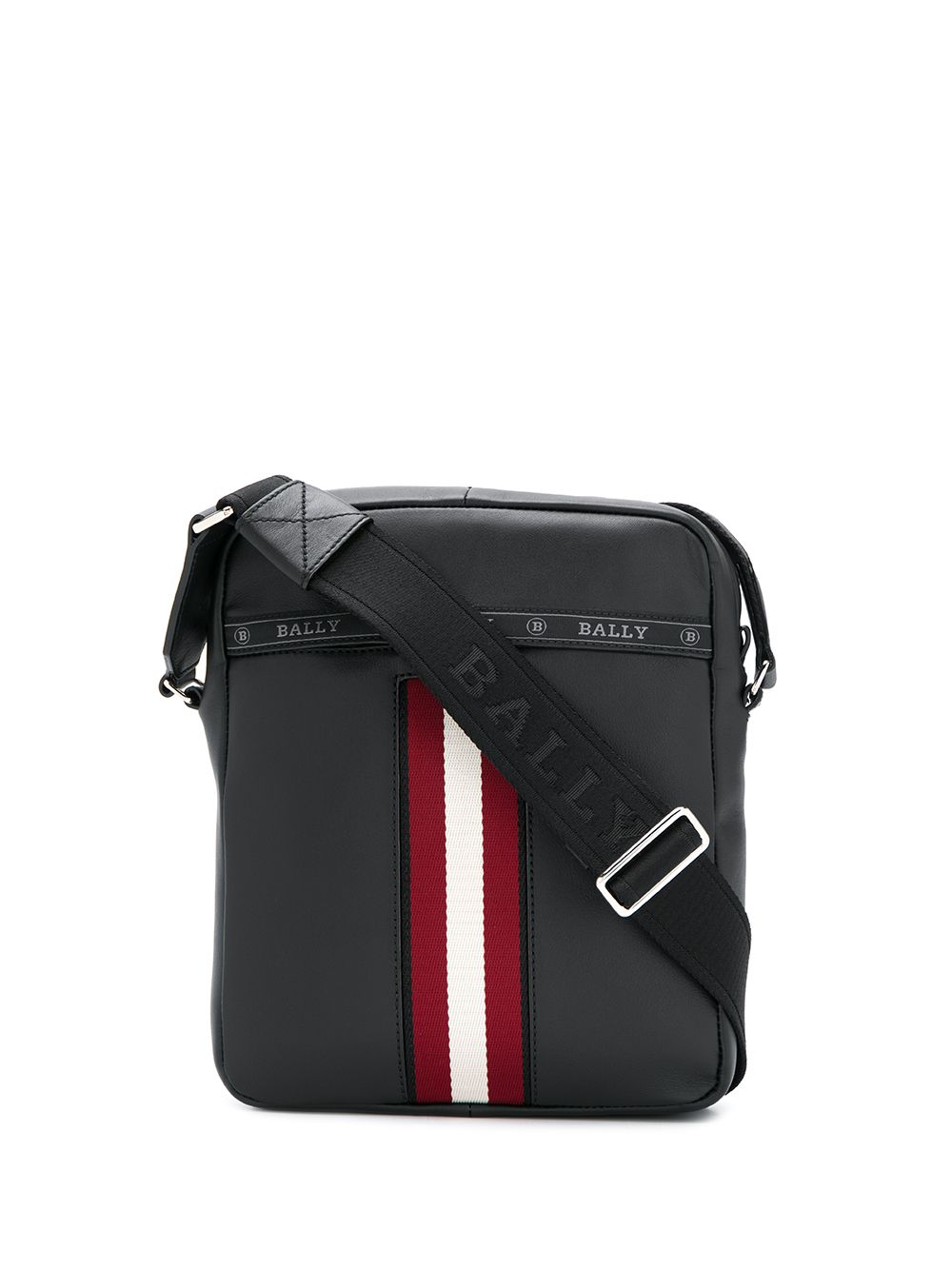 Bally logo单肩包 - 黑色