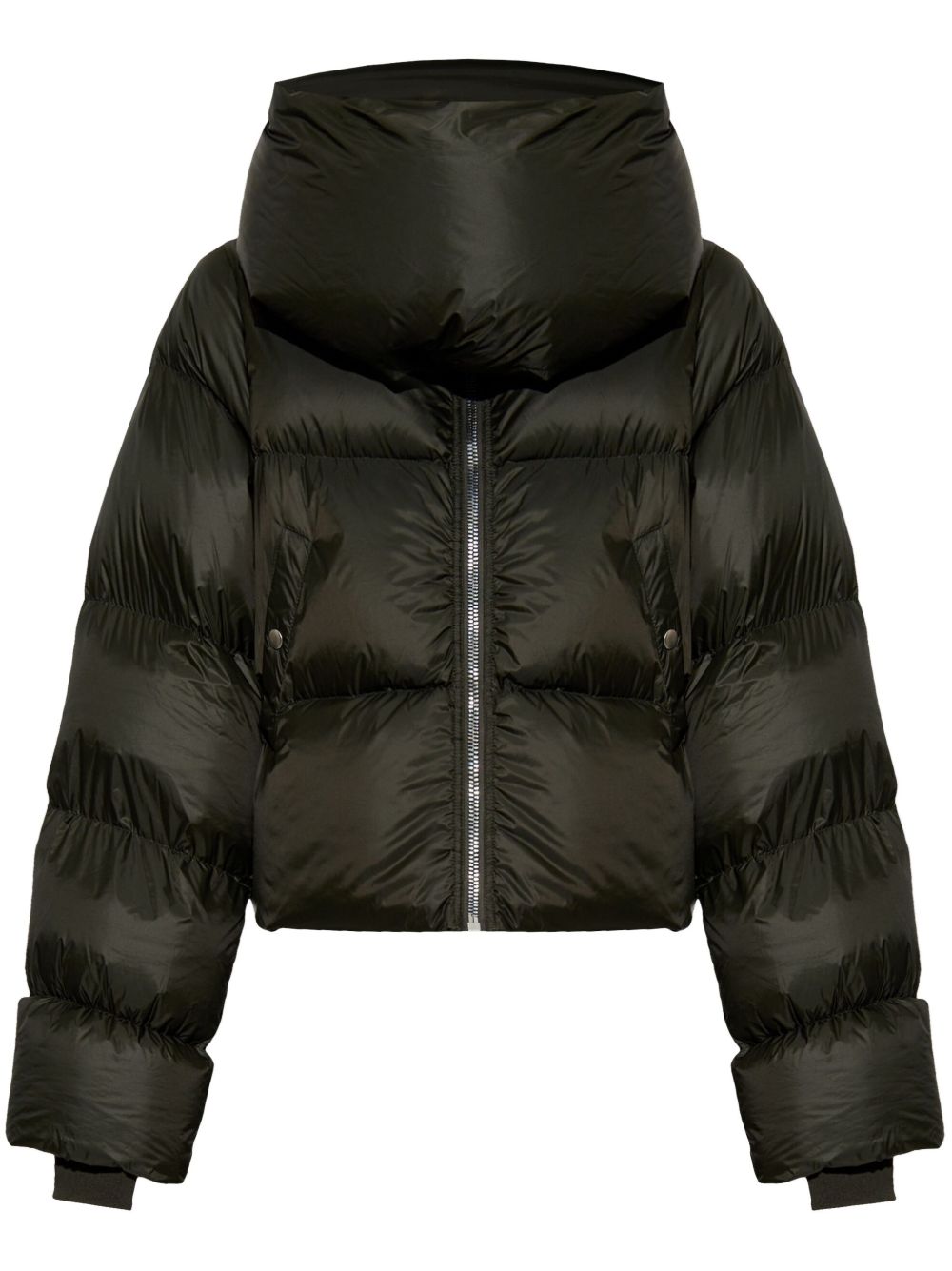 Rick Owens 高领蓬松夹克 - 绿色