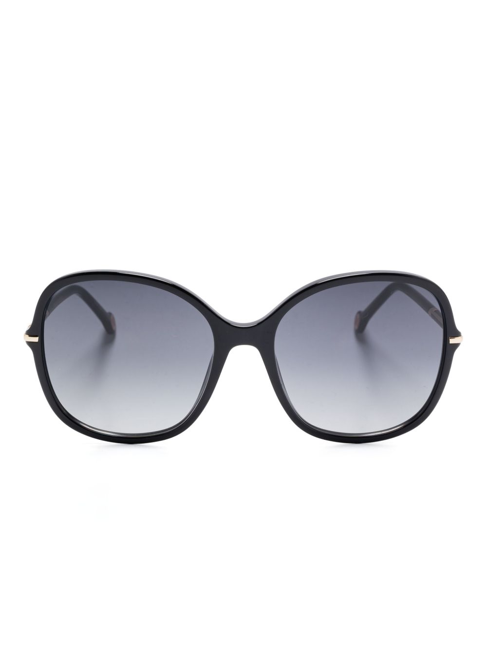Carolina Herrera 超大镜框太阳眼镜 - 黑色