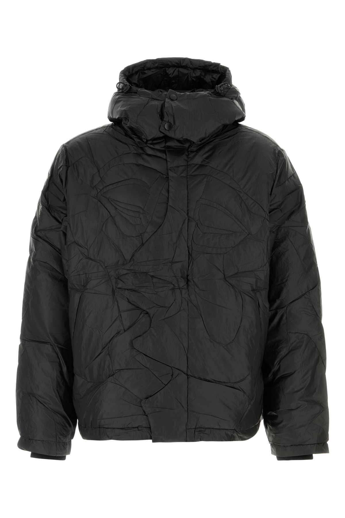 Kidsuper黑色聚酯纤维羽绒服
