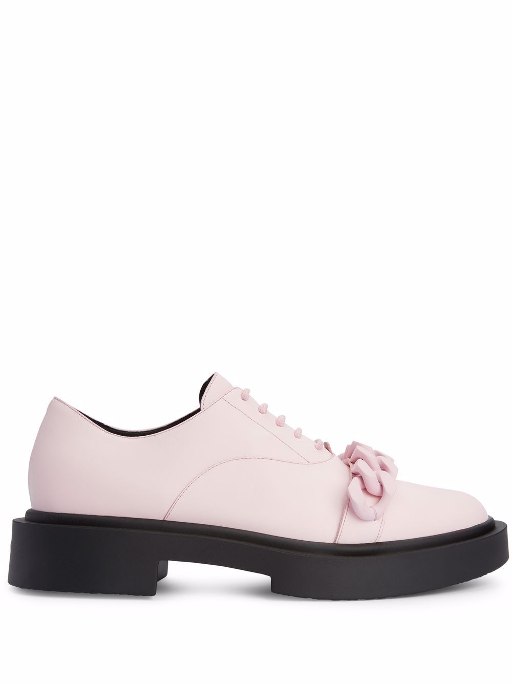Giuseppe Zanotti Adric 搭链边饰系带鞋 - 粉色