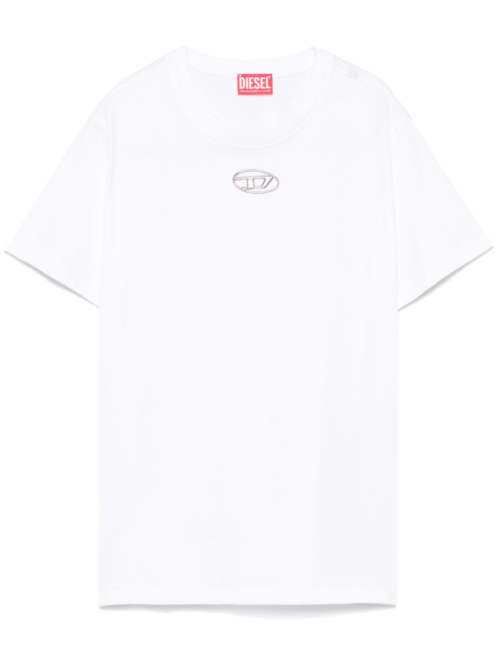 Diesel Oval D-logo T恤 - 白色