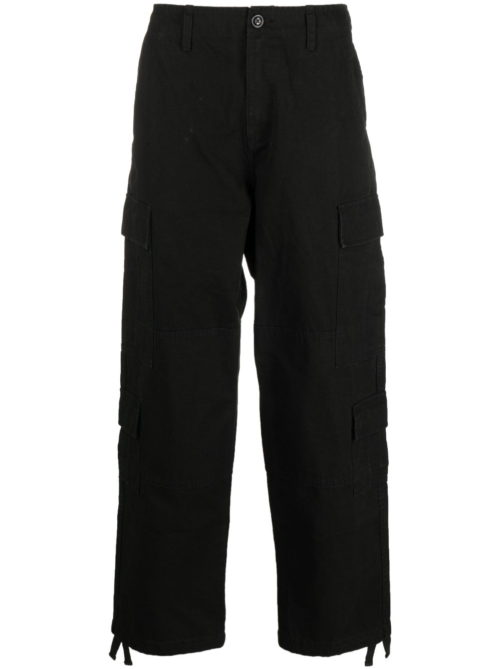 Stüssy 阔腿工装裤 - 黑色