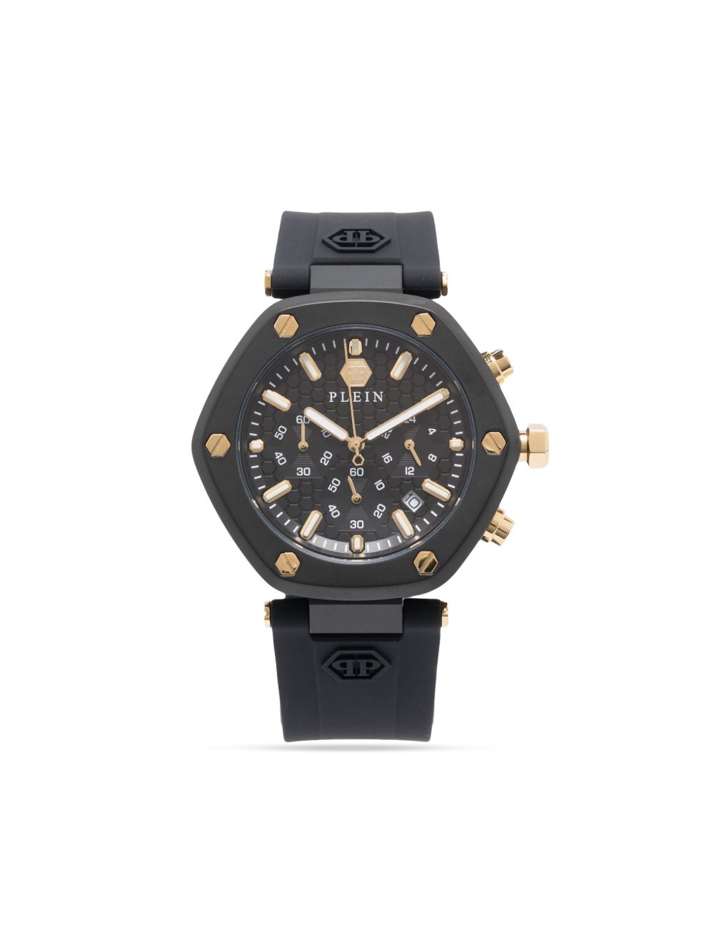 Philipp Plein Hexagon Chrono 42毫米腕表 - 黑色