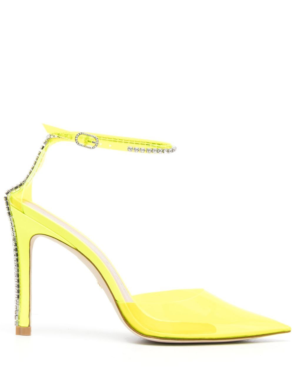 Stuart Weitzman 晶饰细高跟鞋 - 黄色