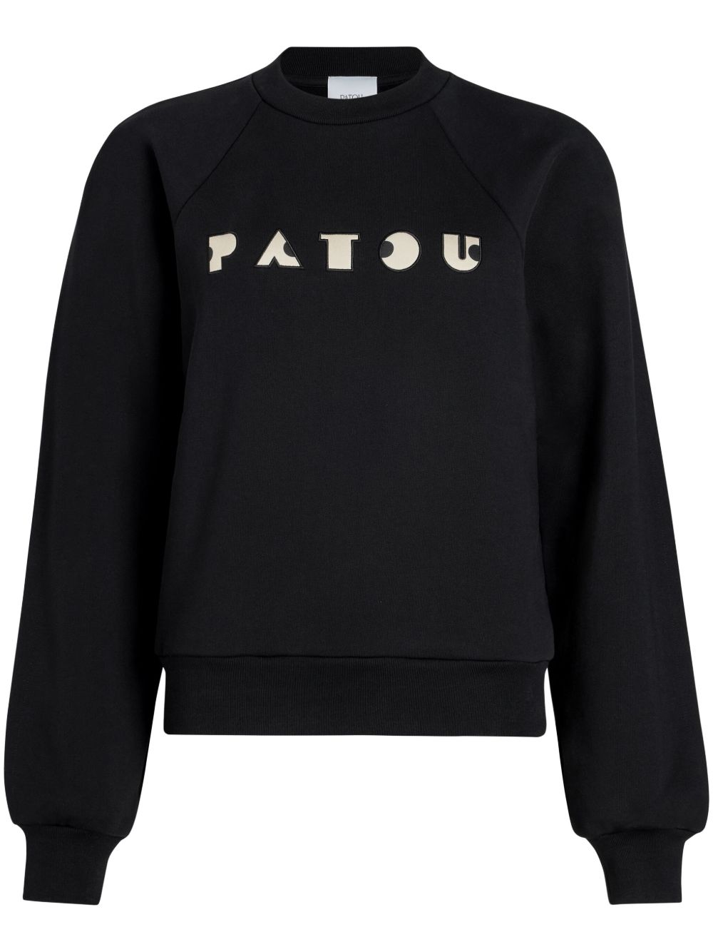 Patou Art Deco 刺绣卫衣 - 黑色