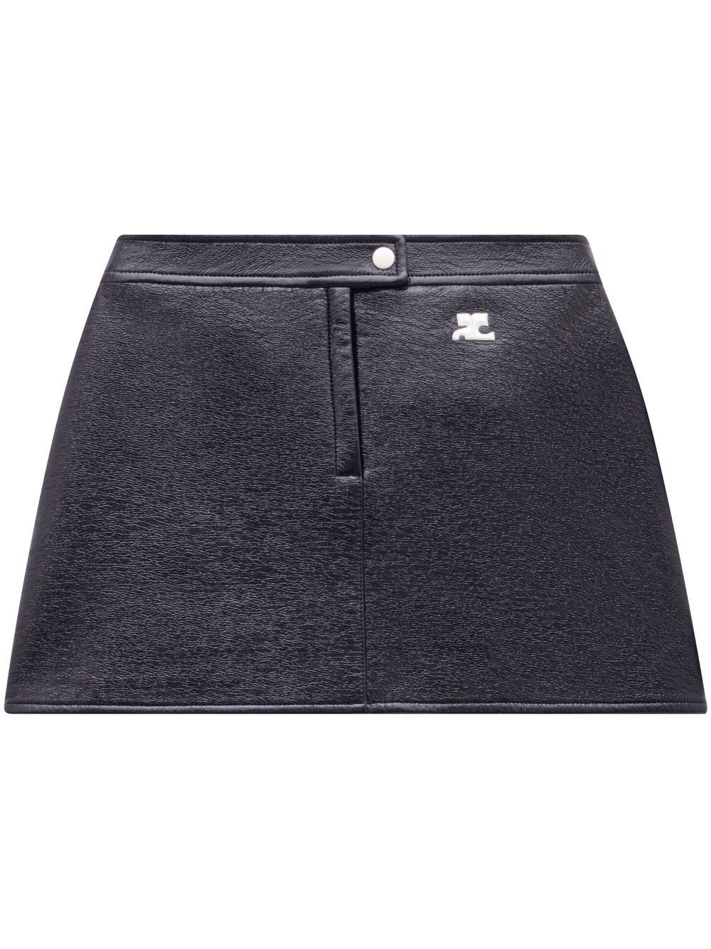 Courrèges Reedition 漆光面料半身裙 - 蓝色