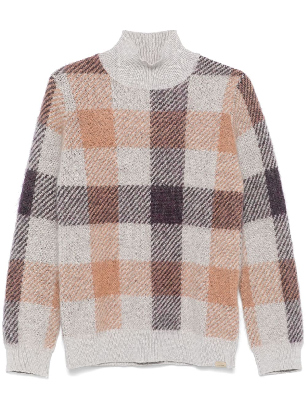 Woolrich 格纹毛衣 - 灰色