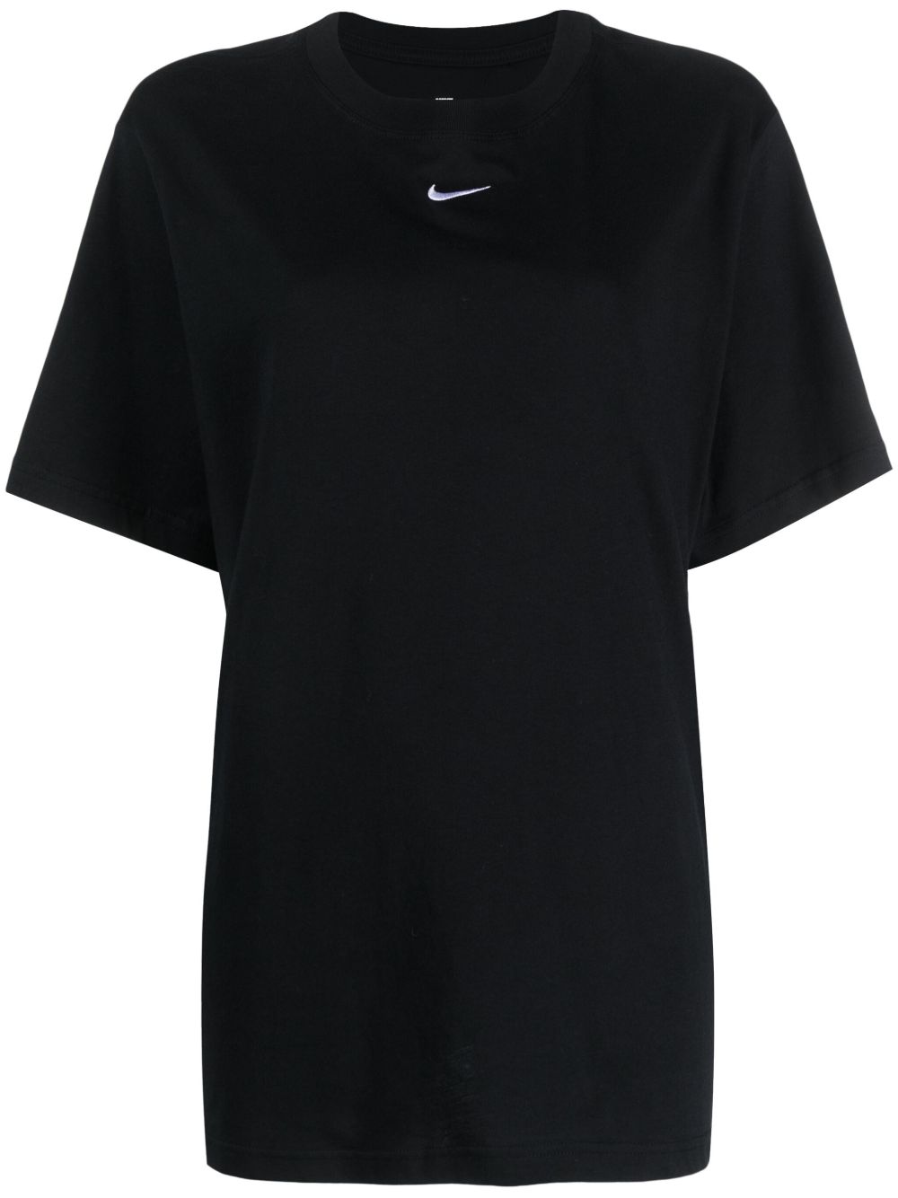 Nike Swoosh logo棉T恤 - 黑色