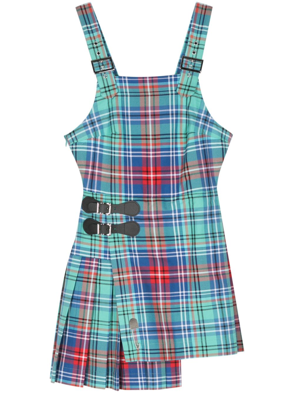 Charles Jeffrey Loverboy Kilt 迷你连衣裙 - 蓝色