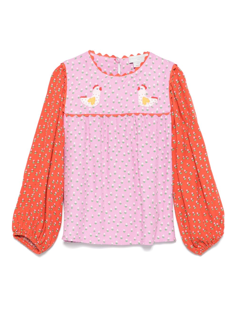 Stella McCartney Kids 拼色罩衫 - 粉色
