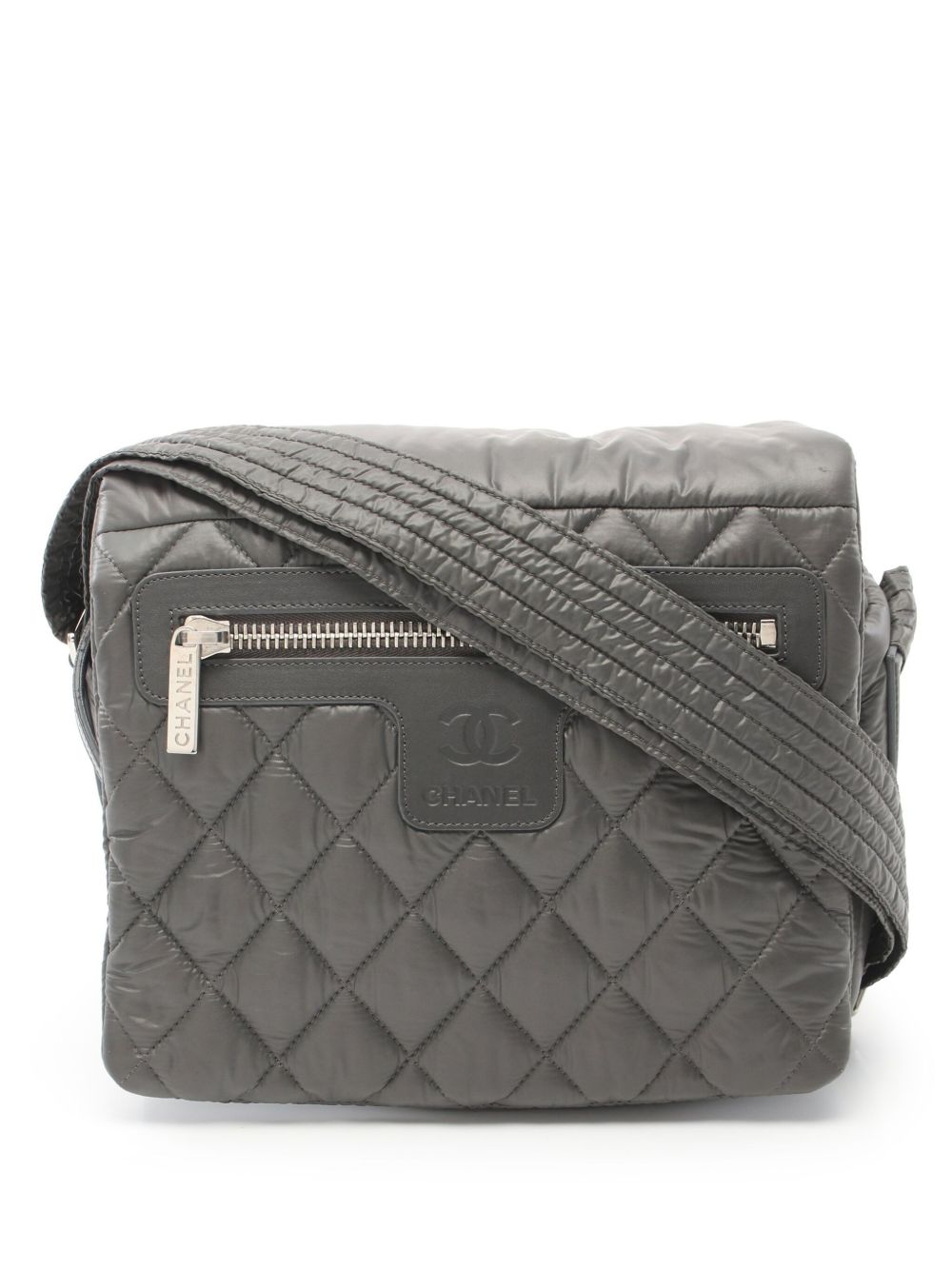 CHANEL Pre-Owned Coco Cocoon 小号邮差包（2009-2010年典藏款） - 灰色