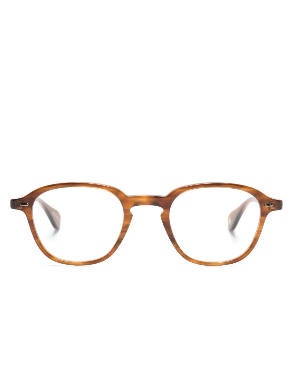 Garrett Leight Gilbert 方框眼镜 - 褐色