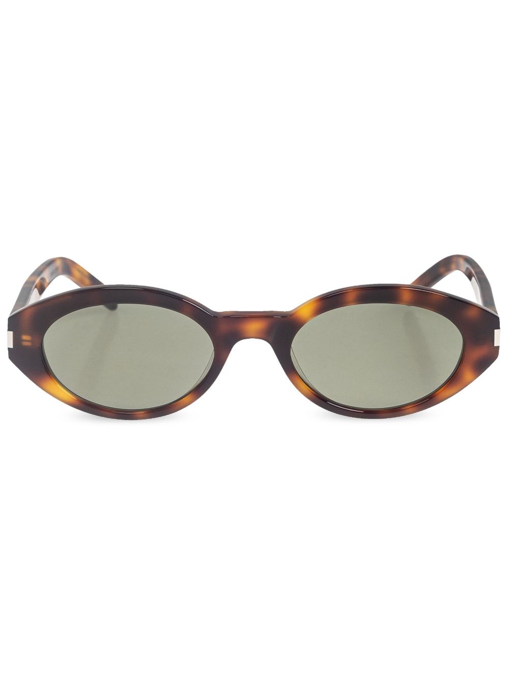 Saint Laurent Eyewear 椭圆形框太阳眼镜 - 褐色