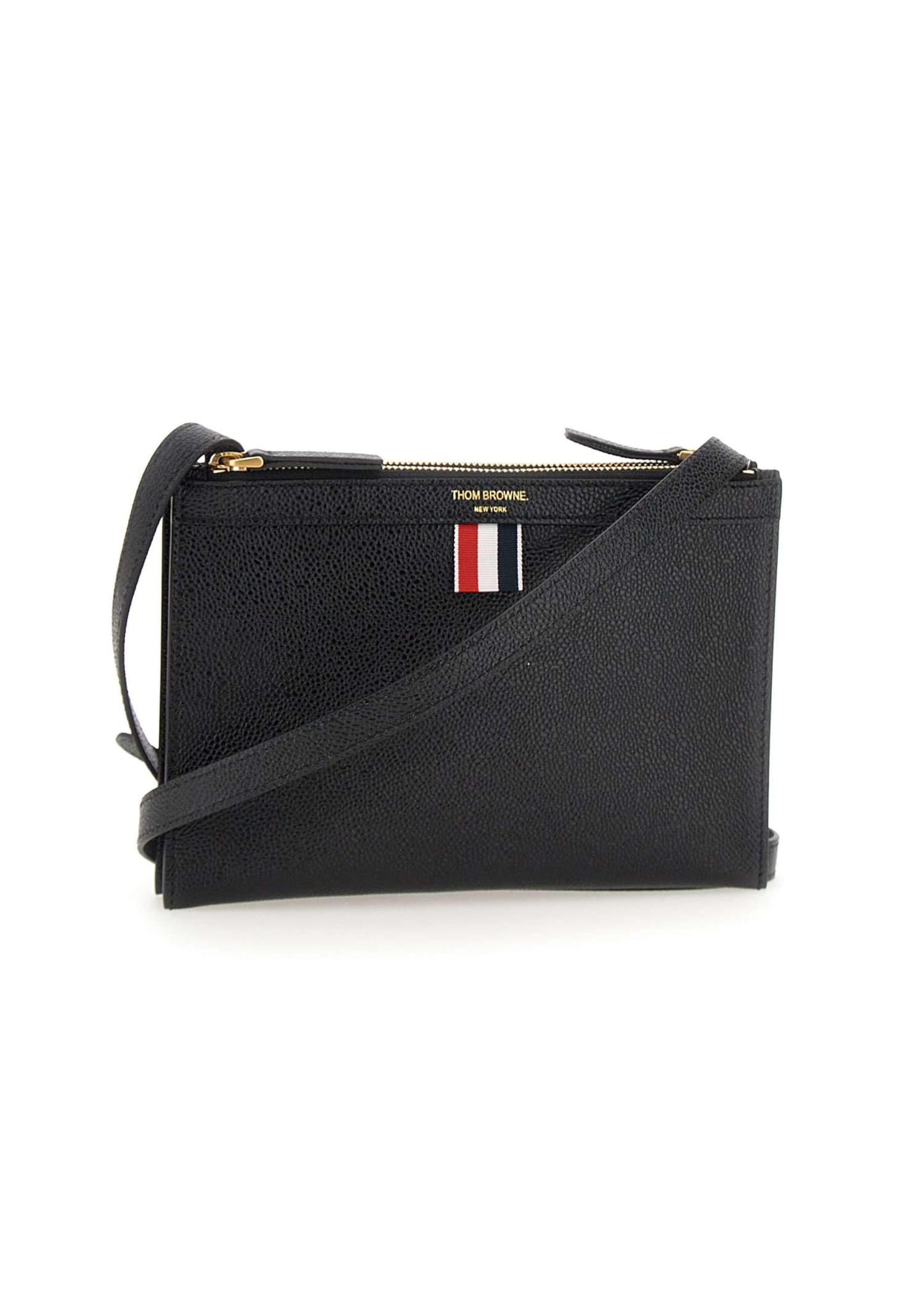 Thom Browne small Document Holder Shoulder Bag Leather