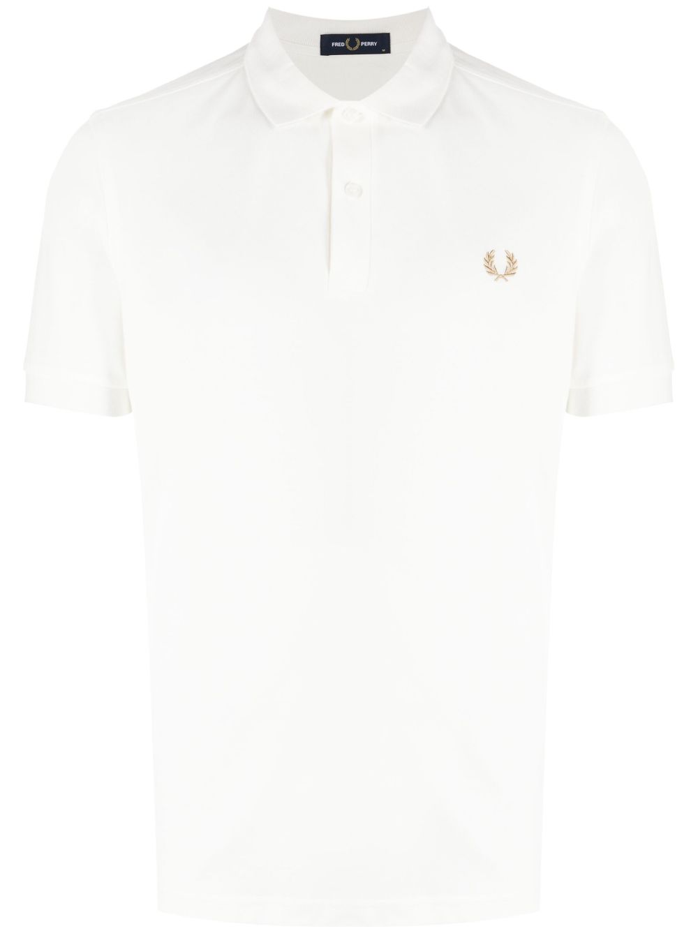 Fred Perry Laurel Wreath 刺绣棉polo衫 - 白色