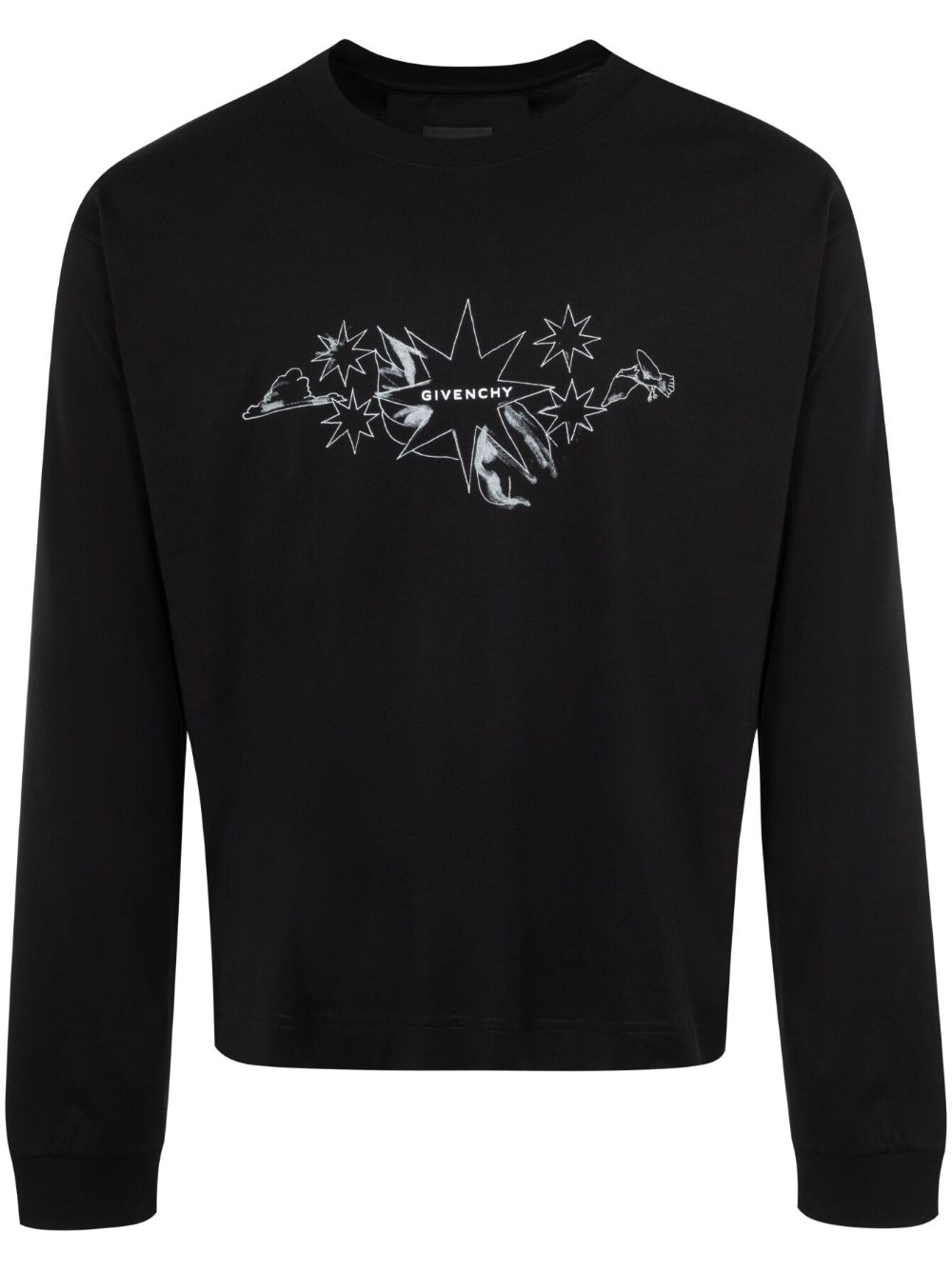 Givenchy Tarot 印花T恤 - 黑色