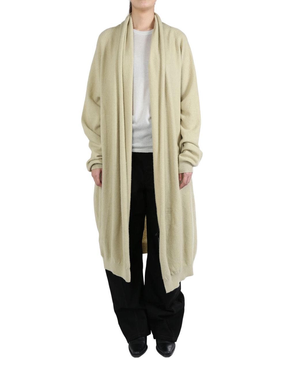 Frenckenberger cashmere cardi-coat - 中性色