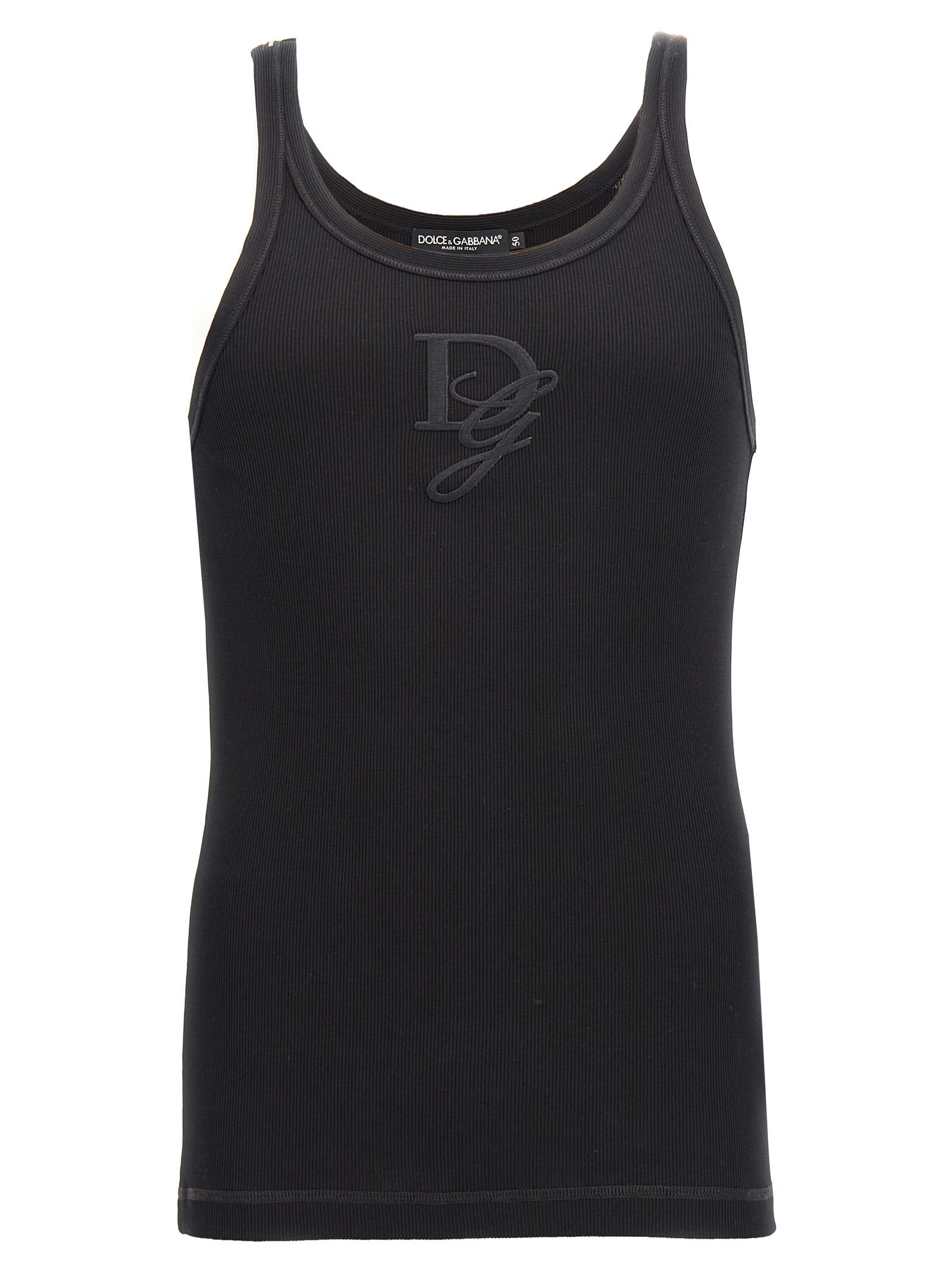 Dolce & Gabbana 刺绣logo吊带背心