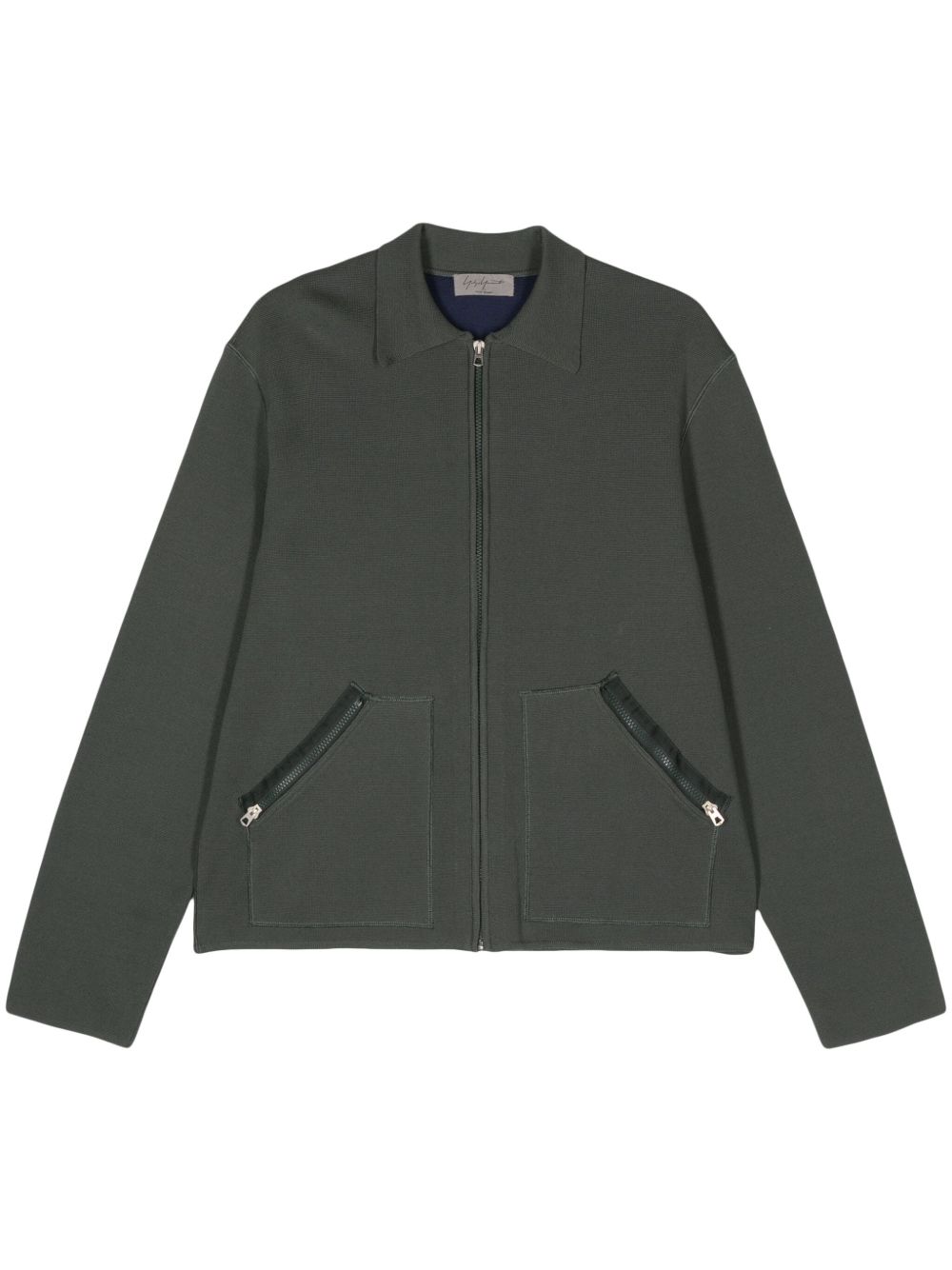 Yohji Yamamoto Pre-Owned 拉链开衫（2000年典藏款） - 绿色